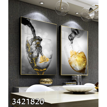 זוג תמונות ממוסגרות במבחר מידות דגם 3421820 