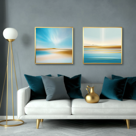 זוג תמונות מיוחדות לחדר השינה או לסלון דגם-205644