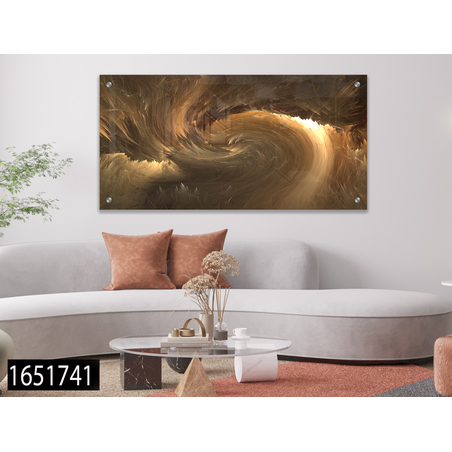 תמונת זכוכית מעוצבת בסגנון מודרני  למשרד או לסלון דגם 1651741