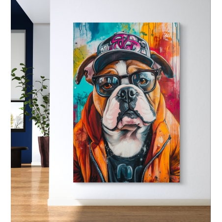 תמונת קנבס לסלון/חדר שינה צבעוני 