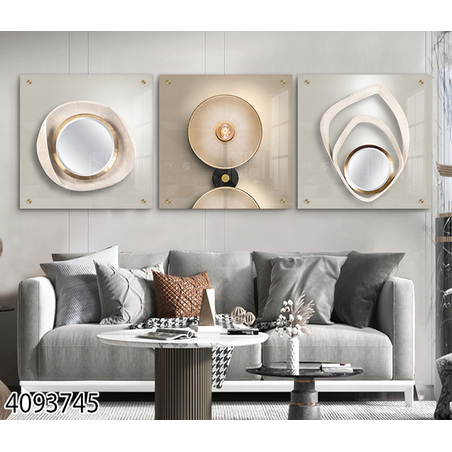 שלישיית תמונות מקורית מודפסת ישירות על זכוכית דגם-4093745