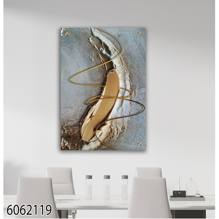 תמונה מעוצבת אומנותית לחדרי ישיבות ומשרדים  מודפסת על זכוכית דגם 6062119