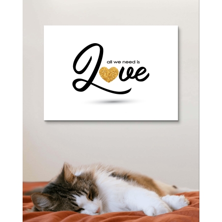 תמונת קנבס בסגנון רומנטי לחדר שינה 