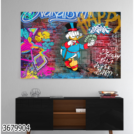 תמונת גרפיטי על קנבס או על זכוכית לבחירתכם דגם 3679904