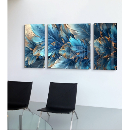 תמונה מחולקת מודפסת על זכוכית 