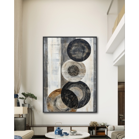 תמונת קנבס לסלון בסגנון גאומטרי 