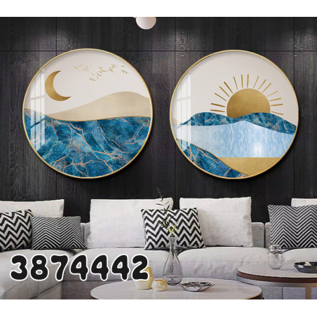 זוג תמונות עגולות דגם 3874442 