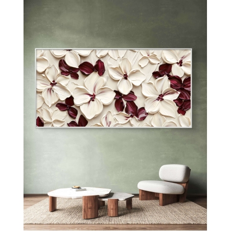 תמונת הדפס על קנבס לסלון מריחות צבע 