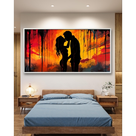 תמונת קנבס רומנטית לחדר שינה 