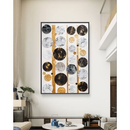 תמונת קנבס לסלון בסגנון גאומטרי 