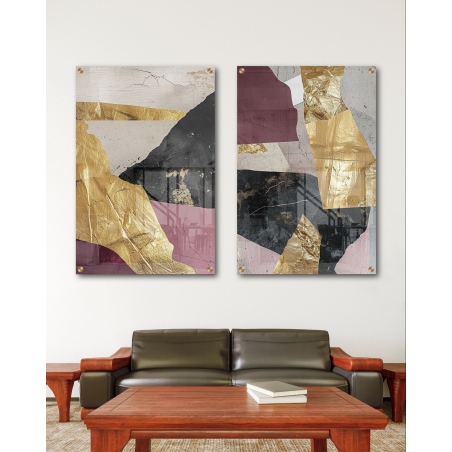 זוג תמונות זכוכית 