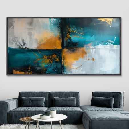 תמונת קנבס לסלון בסגנון אבסטרקט 