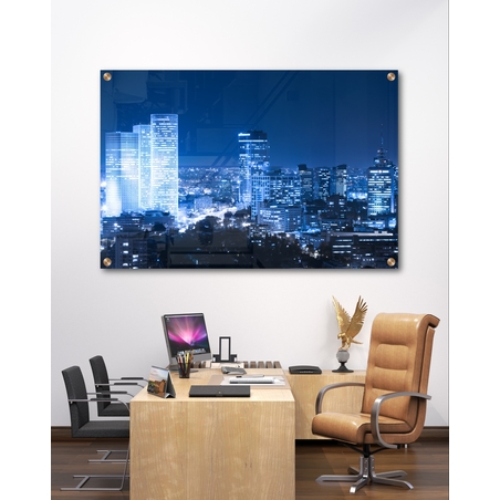 תמונת זכוכית מיוחדת למשרד 