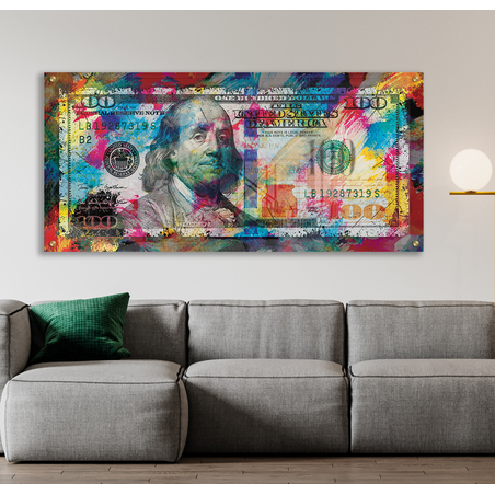 תמונת גרפיטי לסלון לפינת אוכל או למשרד על קנבס או זכוכית במבחר מידות דגם-44677