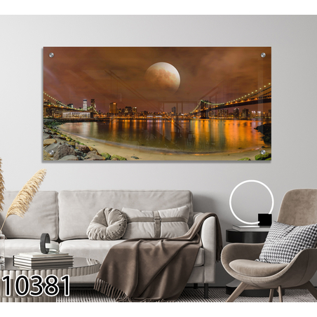 תמונת זכוכית מקורית לסלון או לפינת האוכל מודפסת על זכוכית דגם-10381