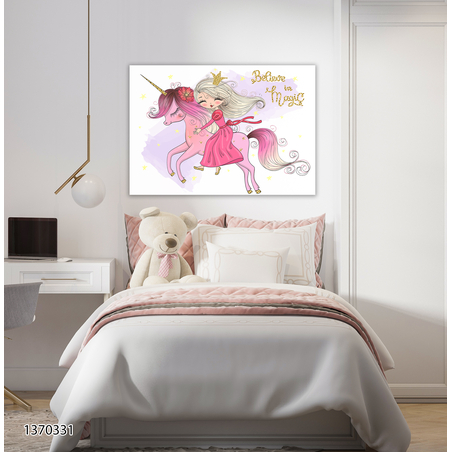 תמונה מקורית לחדר ילדות-נסיכות וחד קרן-דגם 1370331