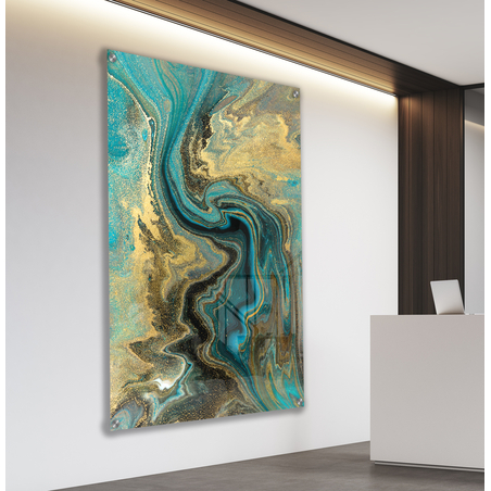 תמונה מעוצבת מקורית בהמלצת המעצבת על קנבס או על זכוכית לבחירתכם דגם 1390960