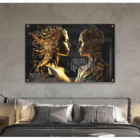 תמונת זכוכית לחדר שינה או לסלון דגם 9156741