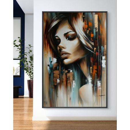 תמונת קנבס לסלון בסגנון דמויות 