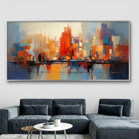 תמונת קנבס סגנון אבסטרקט גיאומטרי 