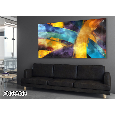 תמונת זכוכית מקורית לסלון או למשרד מודפסת על זכוכית דגם-2059993