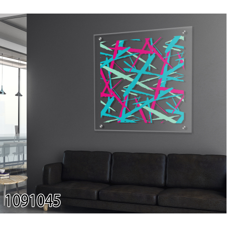 תמונת זכוכית עם רקע שקוף לסלון למשרד או לחדר עבודה דגם 1091045