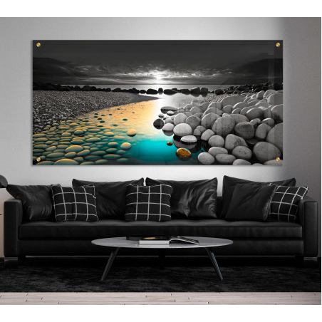 תמונת נוף מדהימה בהדפסה ישירה על זכוכית דגם-700204