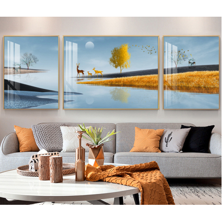 תמונה מחולקת לסלון על קנבס עם אפשרות לחיפוי זכוכית דגם 5857841