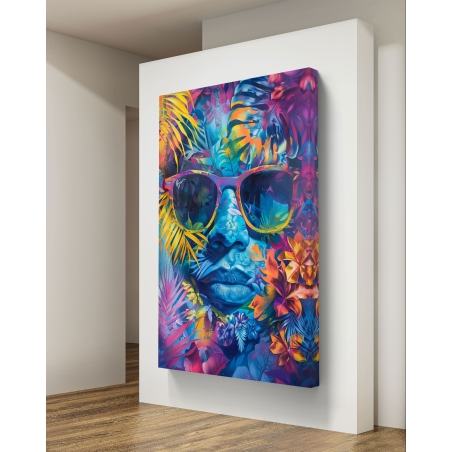 תמונת קנבס לסלון בסגנון דמויות 