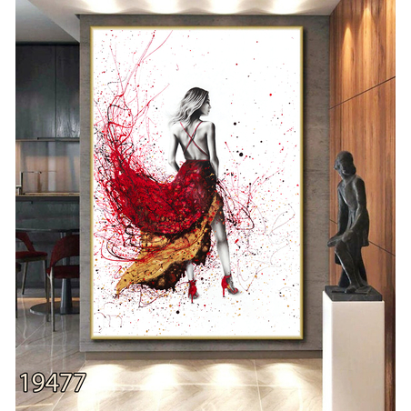 תמונה  לסלון או למשרד מודפסת על קנבס דגם 19477