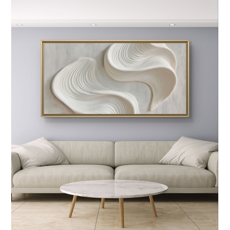 תמונת קנבס לסלון/חדר שינה | זרימה שקטה | דגם - CR8853