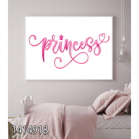 תמונה מקורית לחדר ילדות-שלט נסיכה-דגם 1414918