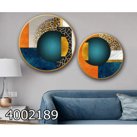 זוג תמונות עגולות בשתי מידות דגם 4002189 