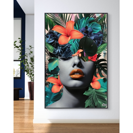 תמונת קנבס לסלון בסגנון דמויות 