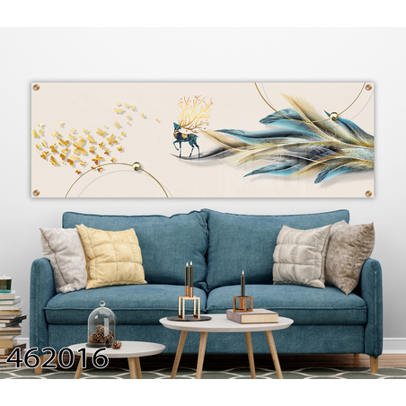 תמונת זכוכית תלת מימד פנורמית מיוחדת לסלון לפינת אוכל או למשרד  דגם-462016