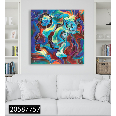 תמונת זכוכית מרובעת מקורית 