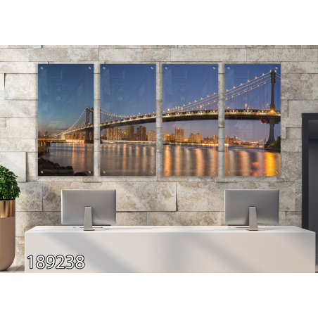 תמונה בארבעה חלקים למשרד ללובי או לסלון דגם 189238