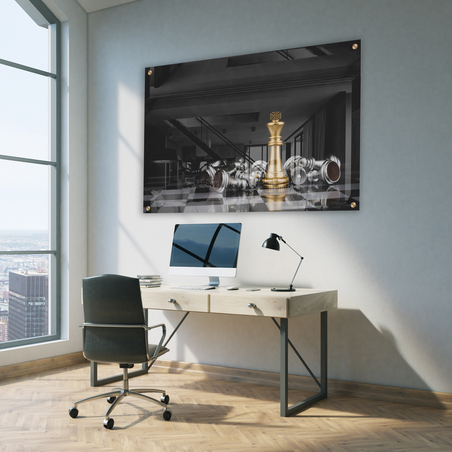 תמונת זכוכית מעוצבת לסלון או למשרד דגם  17245019