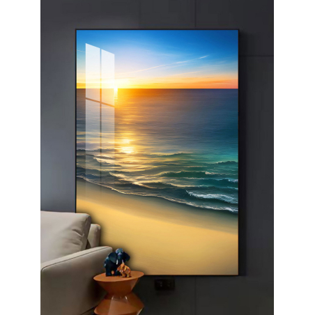 תמונה לסלון או למשרד מודפסת על קנבס קולקציית ים רגוע דגם-8009757