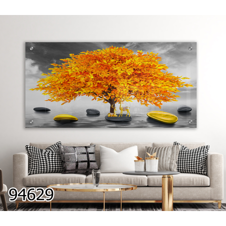 תמונת זכוכית מקורית לסלון או למשרד מודפסת על זכוכית דגם-94629