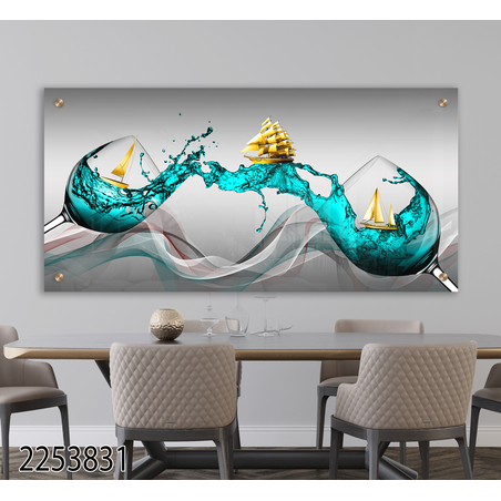 תמונת זכוכית מקורית למטבח או לפינת האוכל מודפסת על זכוכית דגם-2253831