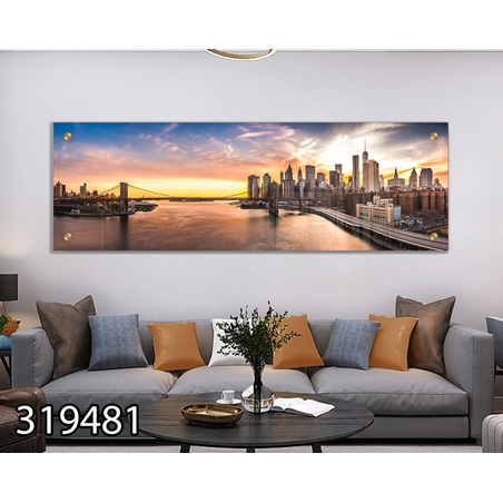 תמונת זכוכית פנורמית למשרד או לסלון דגם 319481