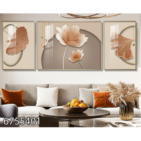תמונה מחולקת לסלון על קנבס עם אפשרות לחיפוי זכוכית דגם 6755401