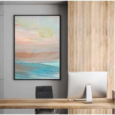 תמונה לסלון או למשרד מודפסת על קנבס כותנה אבסטרקט-מודרני דגם 21077659