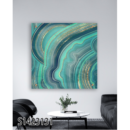 תמונת זכוכית מרובעת  תלת מימד דגם S1423131