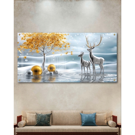 תמונת זכוכית בסגנון נורדי 