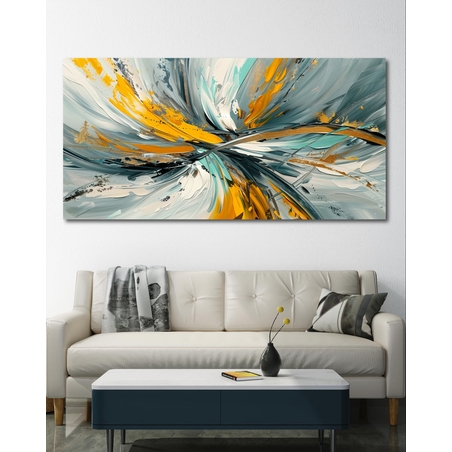 תמונת קנבס לסלון בסגנון אבסטרקט 