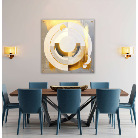 תמונת  זכוכית מרובעת למטבח או לפינת אוכל דגם 67201121