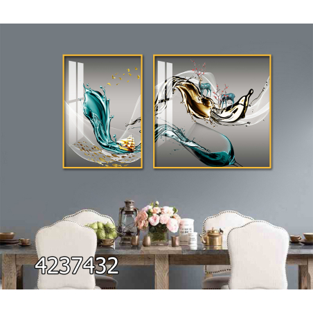 זוג תמונות לפינת אוכל/מטבח דגם 4237432