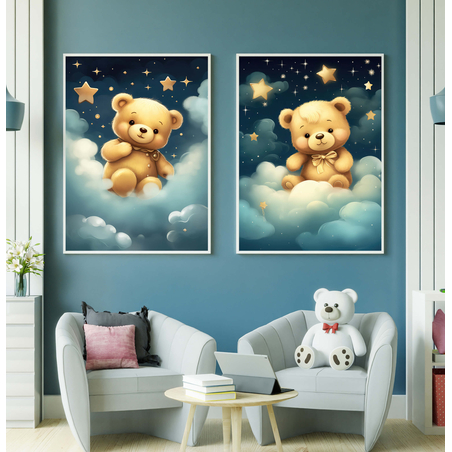 זוג תמונות לחדר ילדים קולקציית 